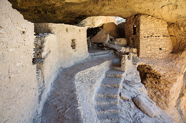 Gila Cliff Dwellings National Monument Gila Cliff Dwellings National Monument cliff dwelling stock pictures, royalty-free photos & images