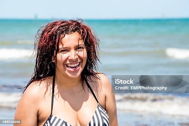 Laughing Teenage Girl At Cocoa Beach Stock Photo - Download Image Now - 16-17 Years, 2015, African Ethnicity