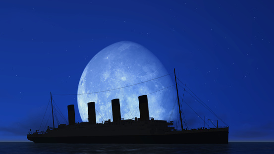 titanic and moon