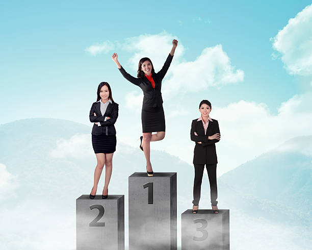 istock Business person standing on the podium 488543102