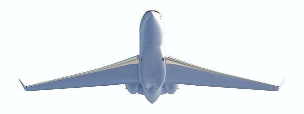 istock High-end Business Jet,  take-off straight on 488543350