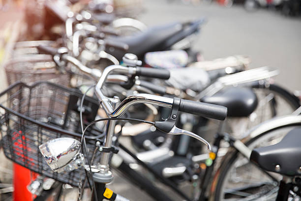 istock Bicycle parking in Japan 488543474