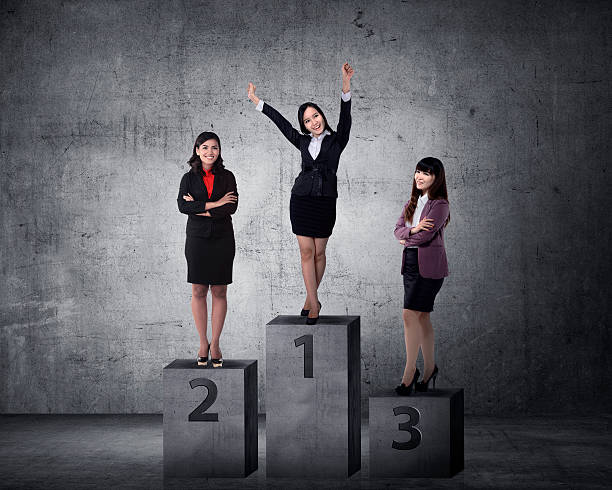 istock Business person standing on the podium 488543484