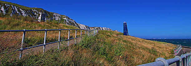 istock Samphire Hoe Tower at the Dover Cliffs seascape 488545284