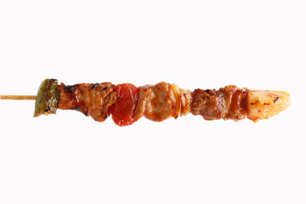 istock pork barbecue with tomato sauce on white background 488547076