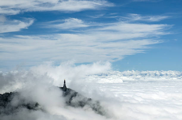 istock Pagoda on top of mountain 488548878