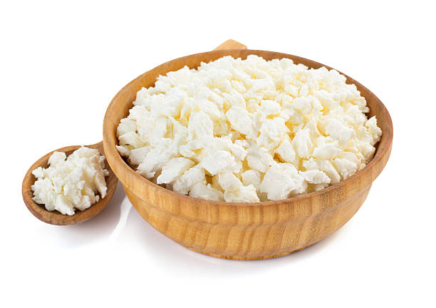 istock cottage cheese in bowl on white 488551946