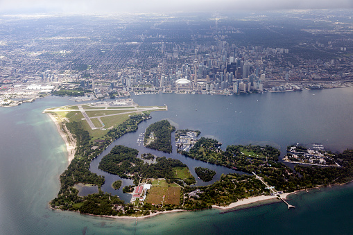Aerial view of Toronto. .Toronto, Ontario, Canada