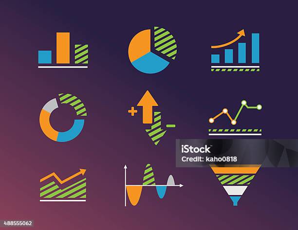 Graphic Chart Icons Stock Illustration - Download Image Now - 2015, Alertness, Animal Brain