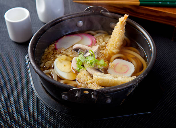 Shrimp Tempura Udon Shrimp Tempura Udon Tempura Prawns stock pictures, royalty-free photos & images