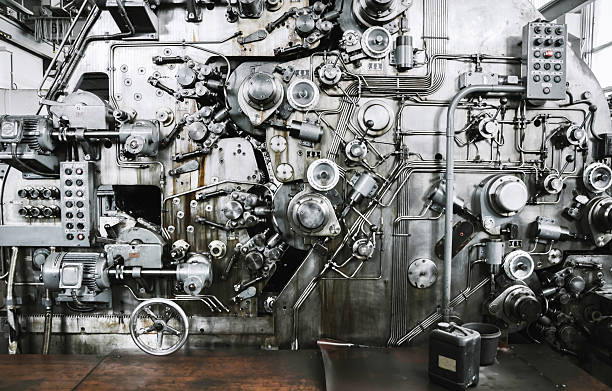 istock Rusty Mechanism of Banknote Equipment Manufacturers 488556949