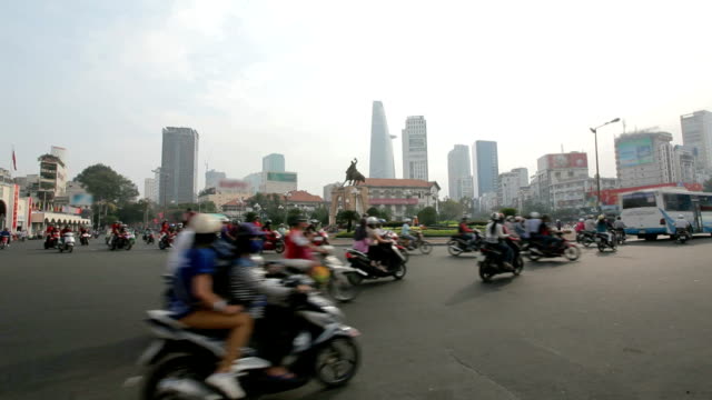 Motorcycle traffic on the street
