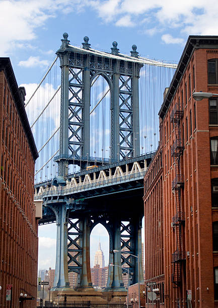 istock Manhattan Bridge seen from Brooklyn Backstreet 488557393