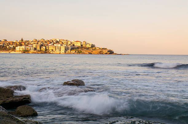 istock Beach houses at sunset 488557712