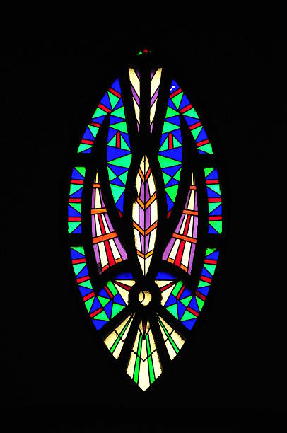 istock Stained glass window, Ghana, Accra 488557965