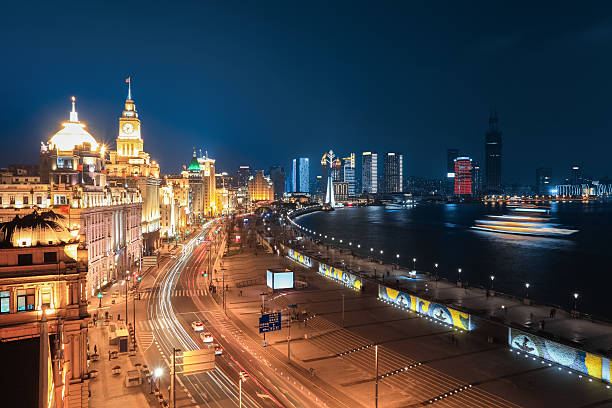 istock beautiful night at the bund in shanghai 488558193