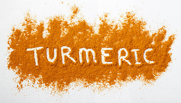 curcuma in polvere - spice ayurveda herb curry powder foto e immagini stock