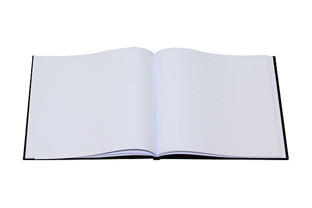 istock empty drawing book with black cover and white background 488560620