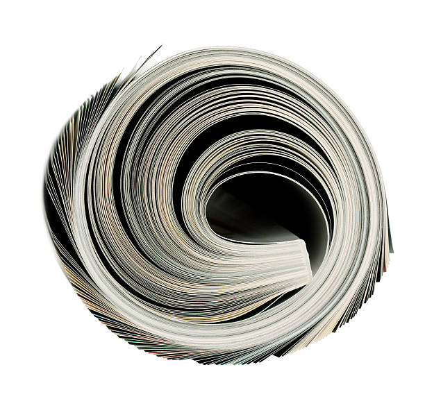 istock Rolled in a thick roll of the magazine 488561271