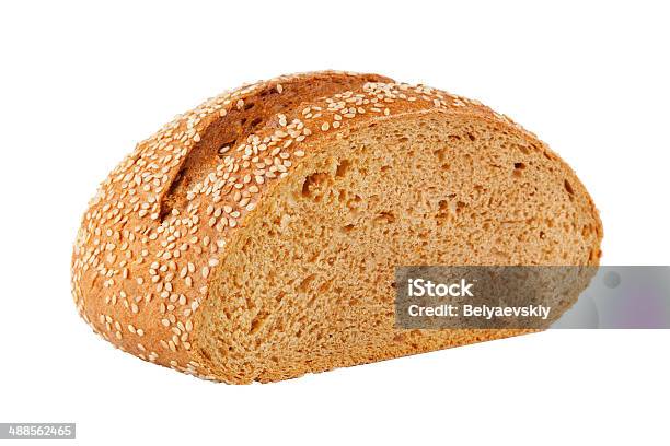 Homemade Bread With Sesame Seeds Stock Photo - Download Image Now - Bread, Brown, Carbohydrate - Food Type