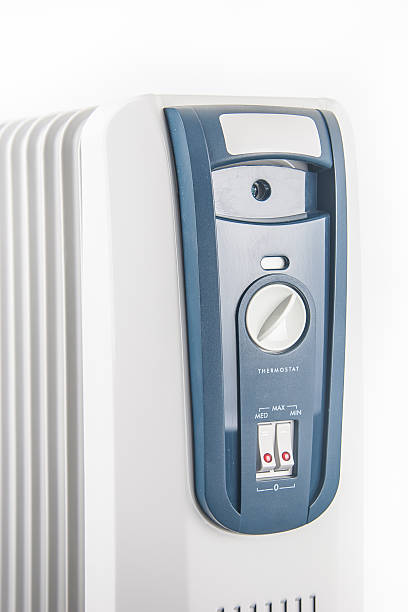 istock Oil heater isolated on white background 488562591