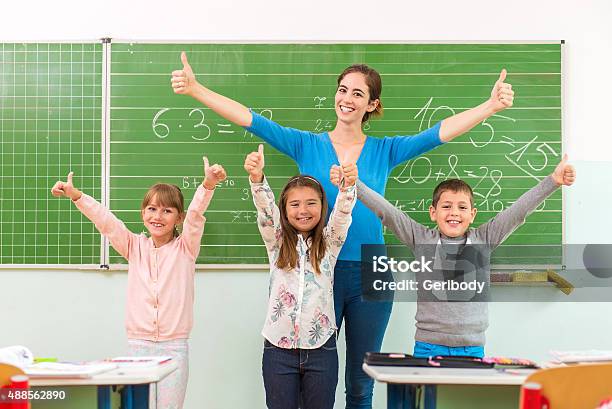 Kids Show At The School The School Cool Stock Photo - Download Image Now - 2015, Back, Beautiful People