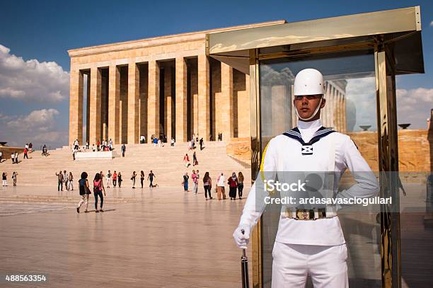 Anitkabir And Guardsman Stock Photo - Download Image Now - 2015, Ankara - Turkey, Architect
