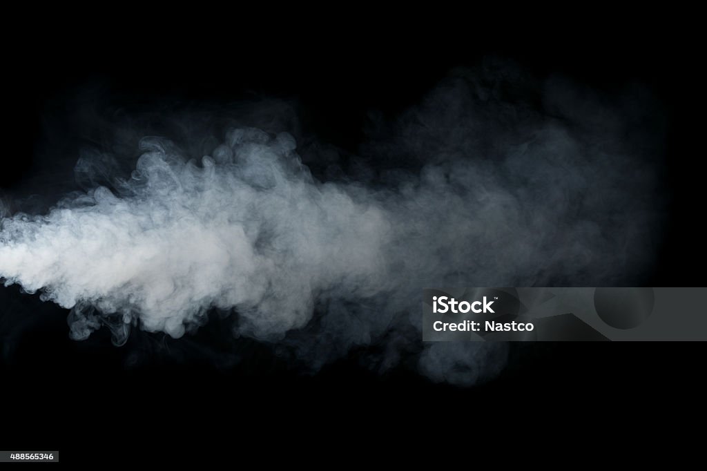 Smoke Smoke isolated on black background Smoke - Physical Structure Stock Photo