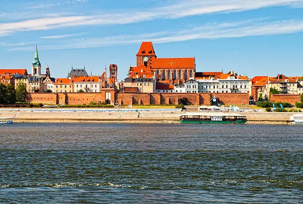 Torun panorama of old city