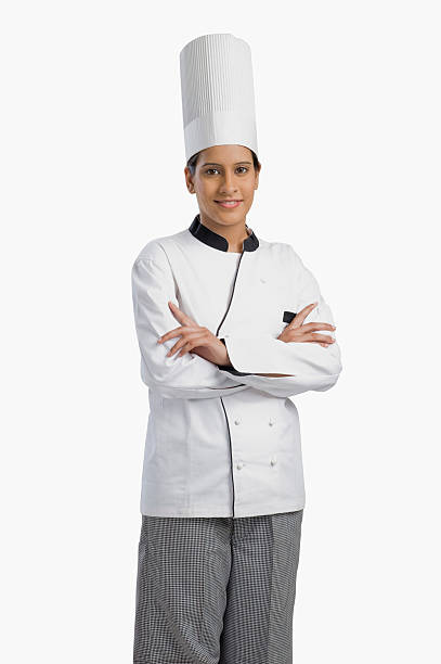 istock Portrait of a female chef smiling 488567144