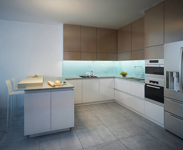 istock Working area of the kitchen contemporary style 488570790