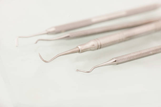 istock Close up of dental instruments 488574746