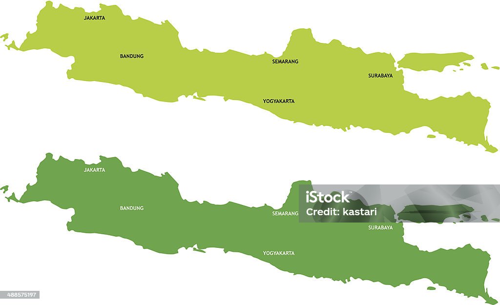 Java Map Stock Illustration - Download Image Now - Asia, Bali, Bandung ...