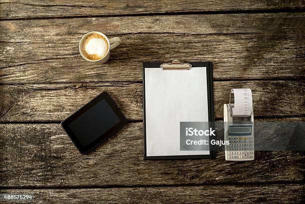 Office Desk Prepared For Prepared For Work Stock Photo - Download Image Now - 2015, Advertisement, Business