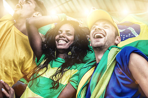 istock Brazilian fans during a soccer match 488576497