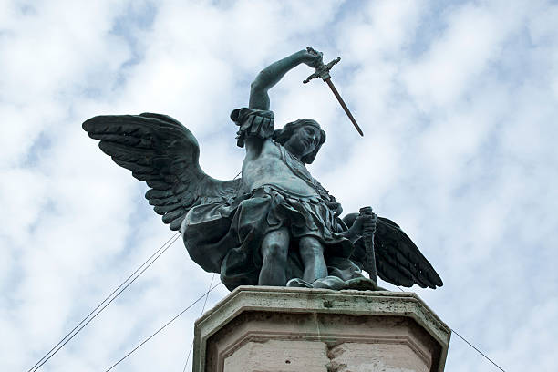 istock Statue of archangel Michael 488576901