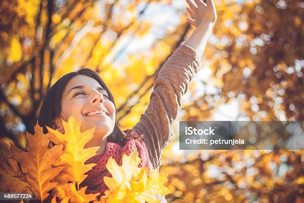 Autumn Portrait Stock Photo - Download Image Now - 20-24 Years, 2015, Adult