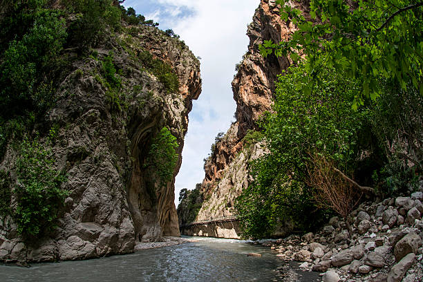 View inside Saklikent canyon Turkey