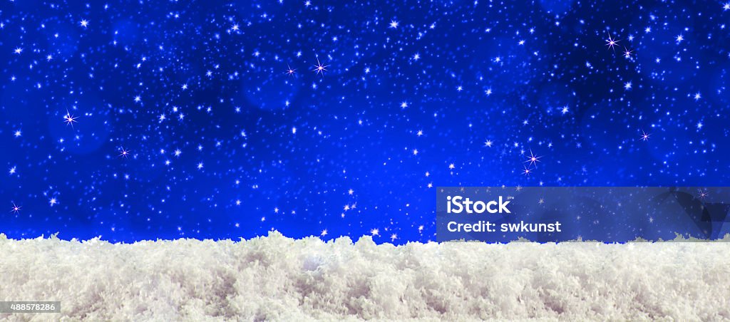 Blue christmas background . Blue christmas background with snowflakes.Christmas background und white snow. 2015 Stock Photo