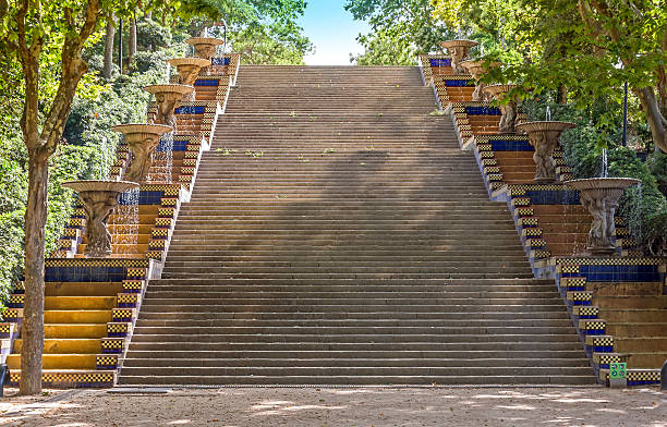 istock Stairs in Montjuic park 488578700