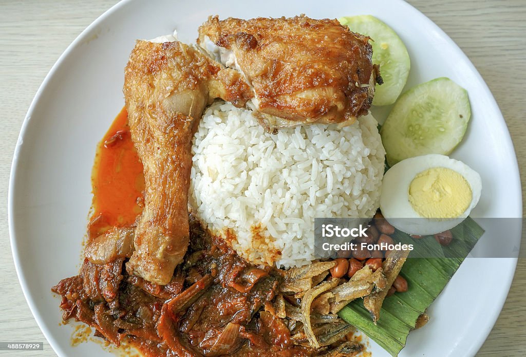 Nasi lemak - Foto de stock de Comida royalty-free