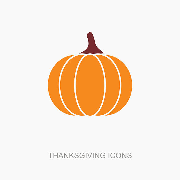 ilustraciones, imágenes clip art, dibujos animados e iconos de stock de calabaza, harvest vector icono del día de acción de gracias - october vegeterian food vegetable