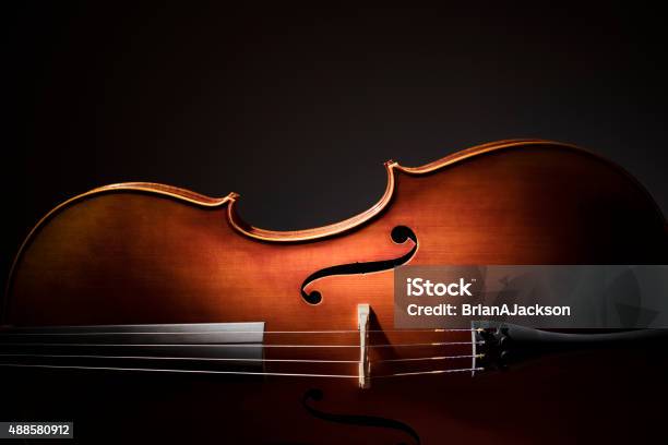 Cello Silhouette Stock Photo - Download Image Now - Violin, Cello, Orchestra