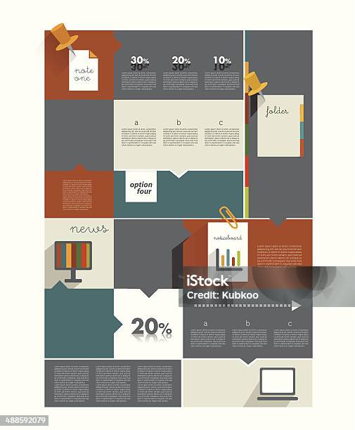 Box Diagram Template Infographics Module Scheme Stock Illustration ...