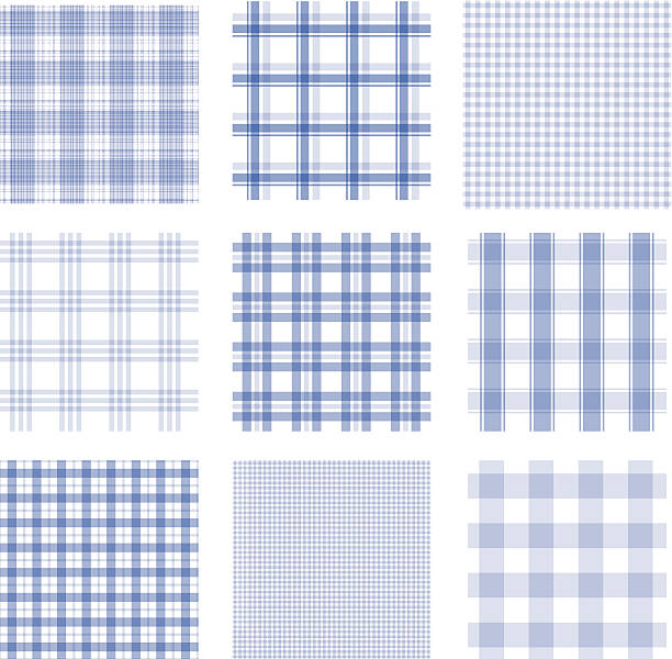 бесшовный узор в клетку - pattern plaid checked seamless stock illustrations