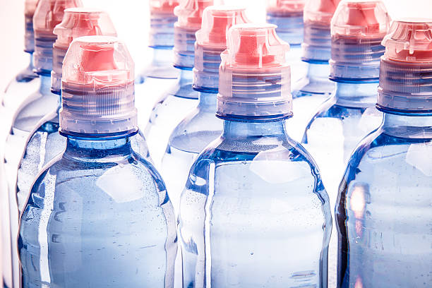 istock Plastic bottle of drinking water isolated on white 488592765