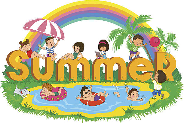 children_summer - moving office concepts small ideas stock illustrations