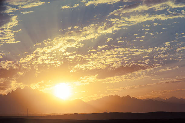 istock Sunset in Desert - Sahara Rocky Mountains 488598025