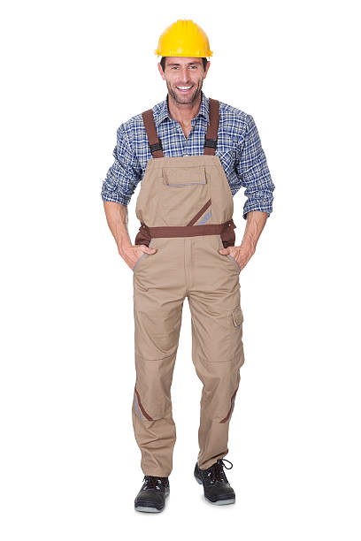 istock Portrait of happy construction worker 488598394