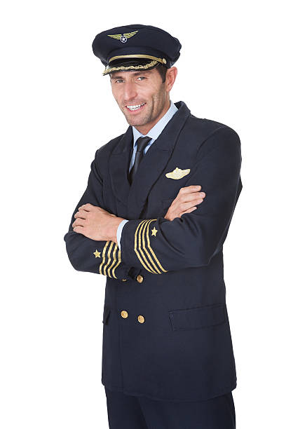 istock Portrait of confident pilot 488598434